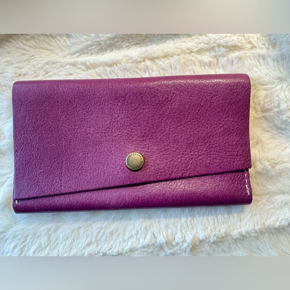 Portland Leather Goods Rancher Wallet - Mulberry